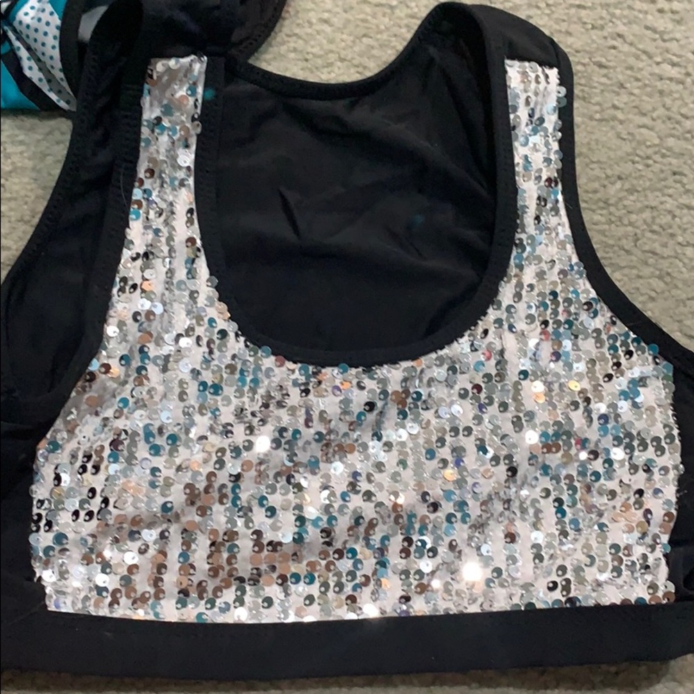 Sparkly sports bra